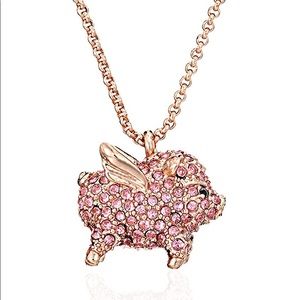 (NWT) Kate Spade Pave Pig Mini Pendant Necklace